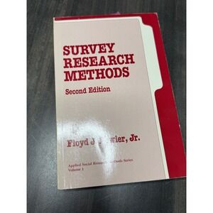 Survey Research Methods Second Edition Floyd J. Fowler Jr Applied Social